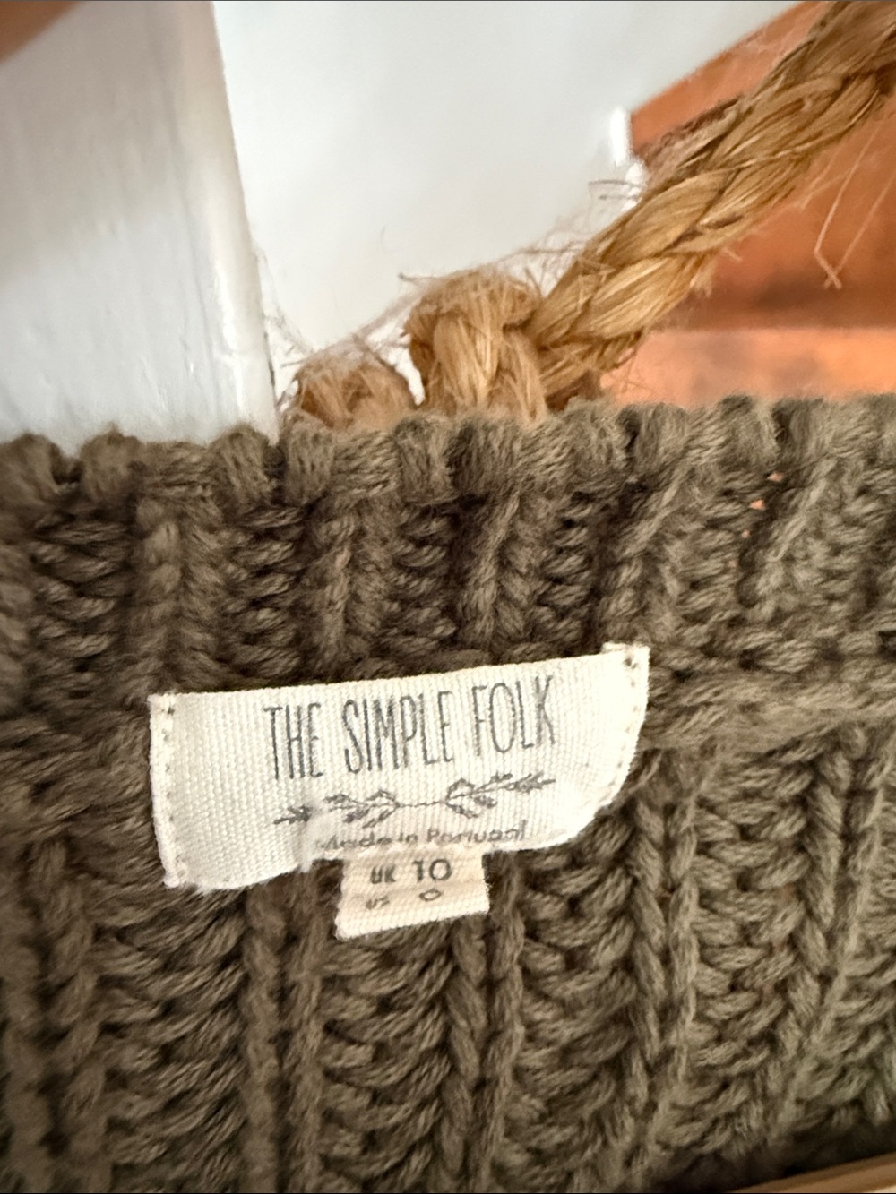 Relaxed Olive Green Button-Front Knit Cardigan - Picture 2 of 4